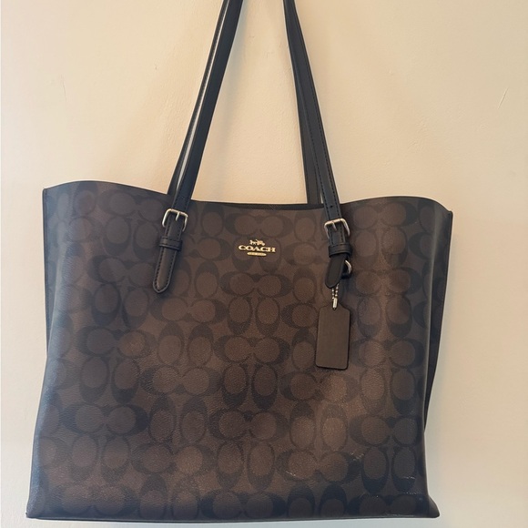 Coach Mollie Brown Signature Tote Bag - Picture 1 of 12